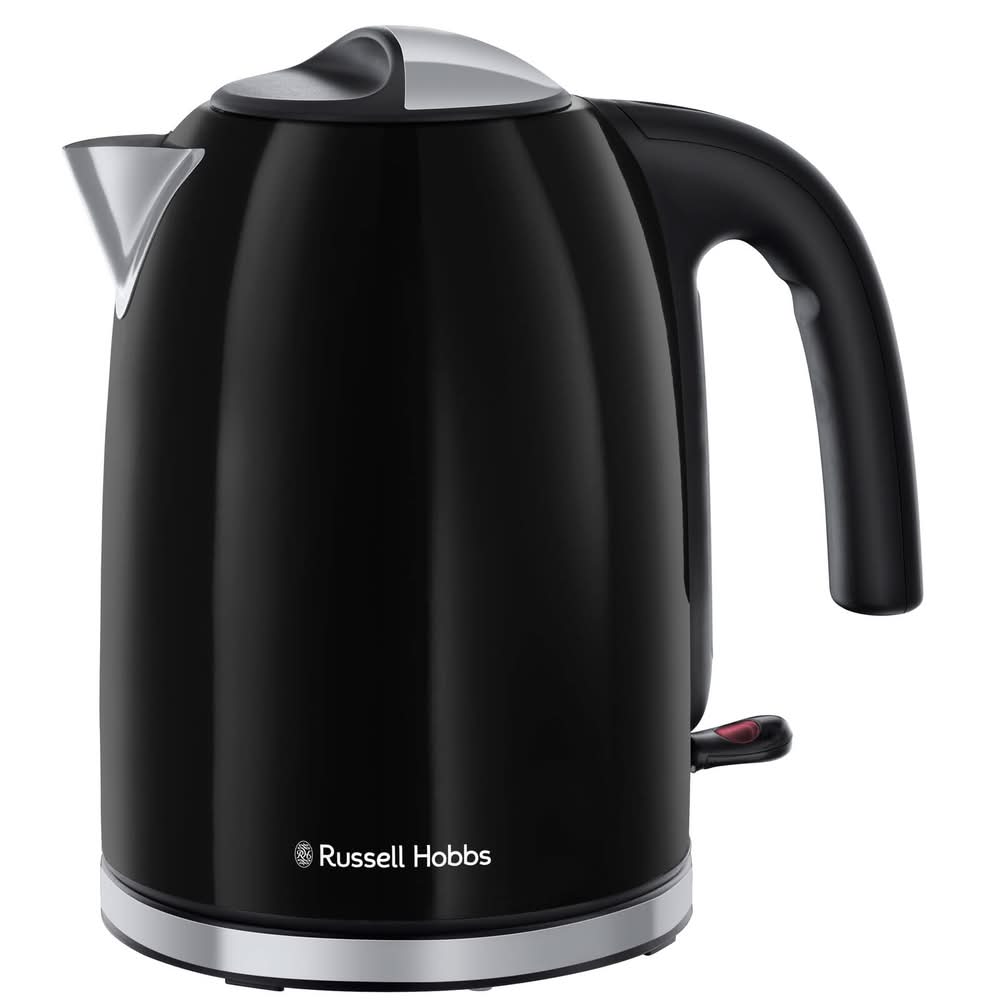 Russell Hobbs 1.7L Stainless Steel Black Kettle