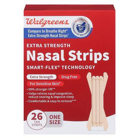 Walgreens Smart-Flex Extra Strength Nasal Strips One Size (26 ct)