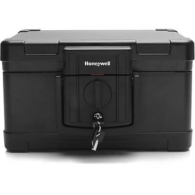 Honeywell Waterproof and Fire Document Steel Safe Lock, 0.15 Cubic Feet, Black