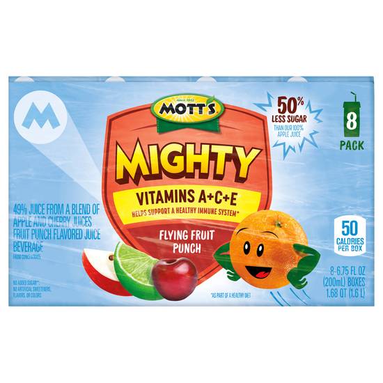 Mott's Mighty Flying Fruit Punch Juice (6.75 fl oz) (apple ,cherry)