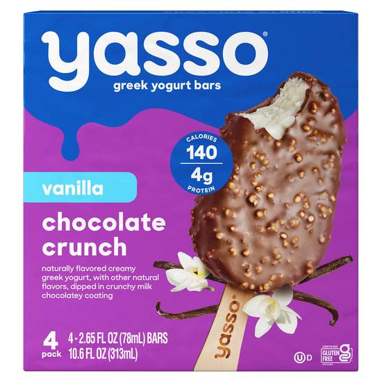 Yasso Vanilla Chocolate Crunch Greek Yogurt Bars