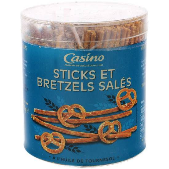 Casino Biscuits apéritifs - Sticks et bretzels - Salés 300 g