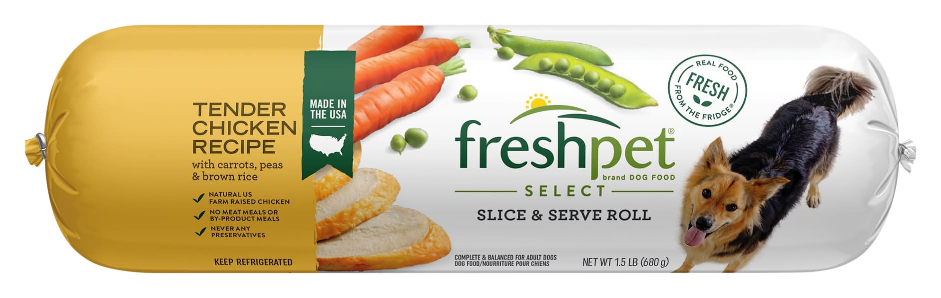 Freshpet Select Slice & Serve Roll, Tender Chicken (1.5 lbs)