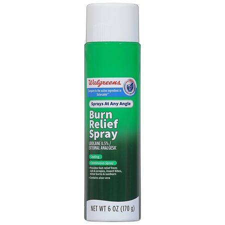 Walgreens Aloe Vera Burn Relief Cooling Continuous Spray