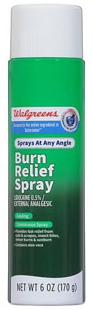 Walgreens Aloe Vera Burn Relief Cooling Continuous Spray (6 oz)