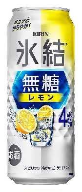 348310：キリン 氷結 無糖レモン 4％ 500ML缶 / Kirin Hyoketsu Muto-Lemon （ Sugar-Free） 4%