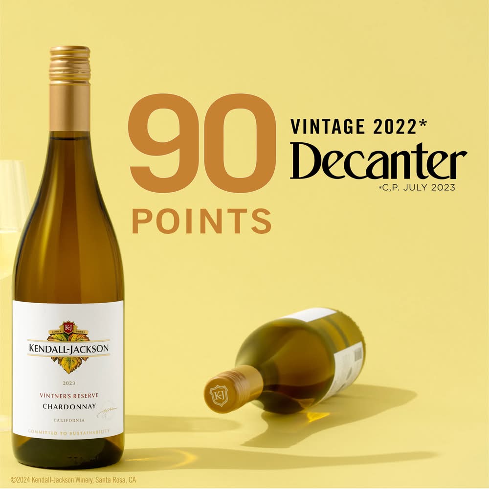Kendall-Jackson Vintner's Reserve Chardonnay White Wine, 2022 (750