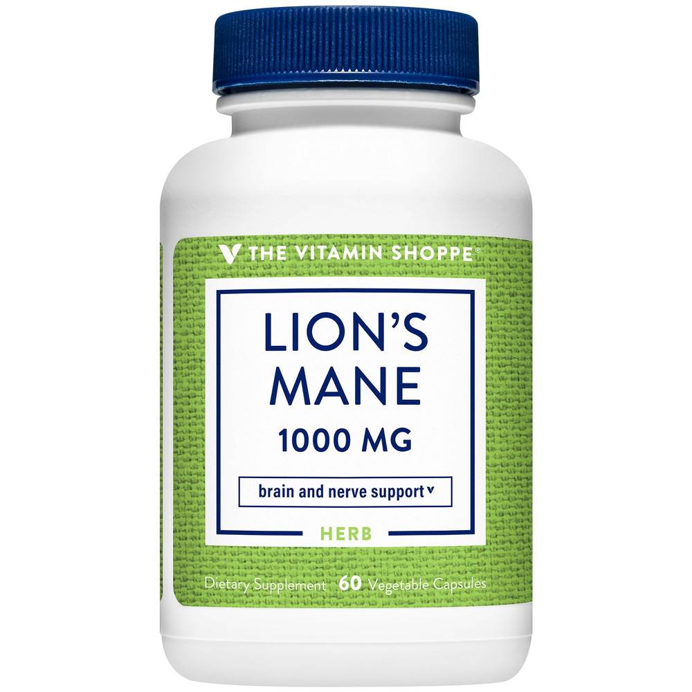 The Vitamin Shoppe Lion's Mane Veg Capsules (60 ct)