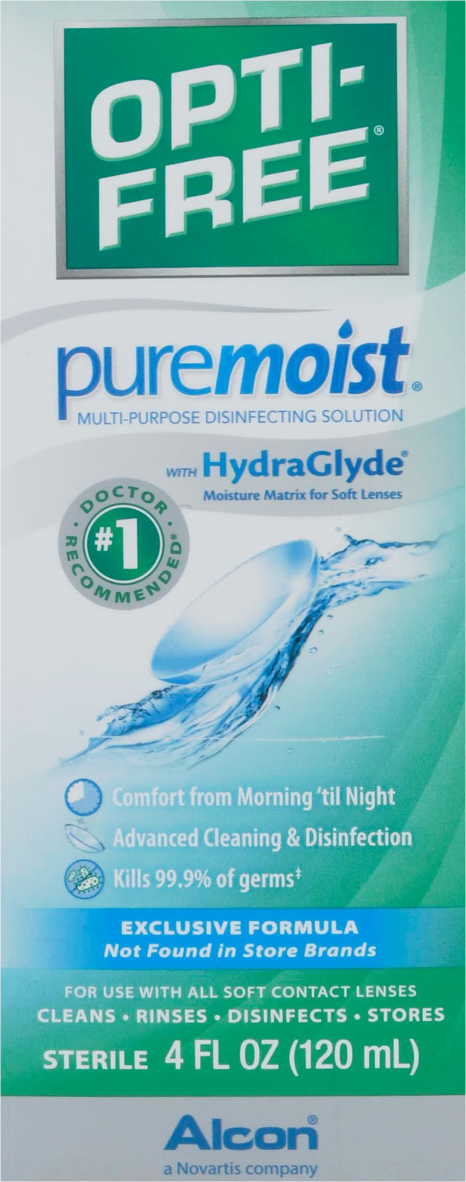 Opti-Free Puremoist Multi-Purpose Disinfecting Contact Lens Solution (4 fl oz)
