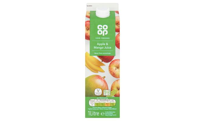 Co-op 100% Pressed Apple & Mango Juice 1 Litre