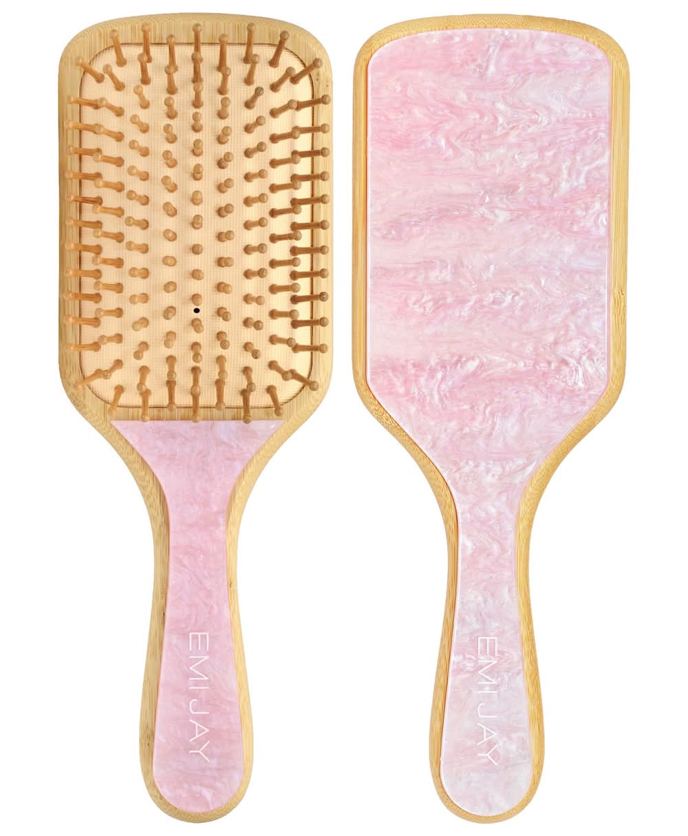 Emi Jay Bamboo Paddle Hair Brush in Pink Sugar