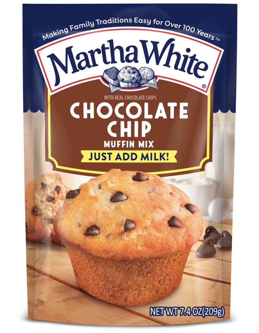 Martha White Chocolate Chip Muffin Mix (7.4 oz)