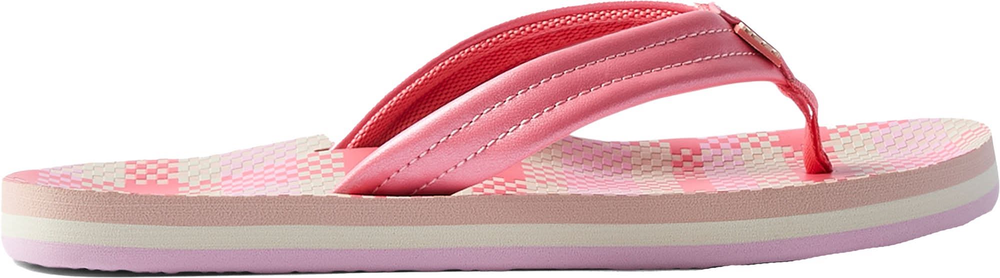 Reef Kids' Ahi Flip Flop (Pink Plaid, 5.0)