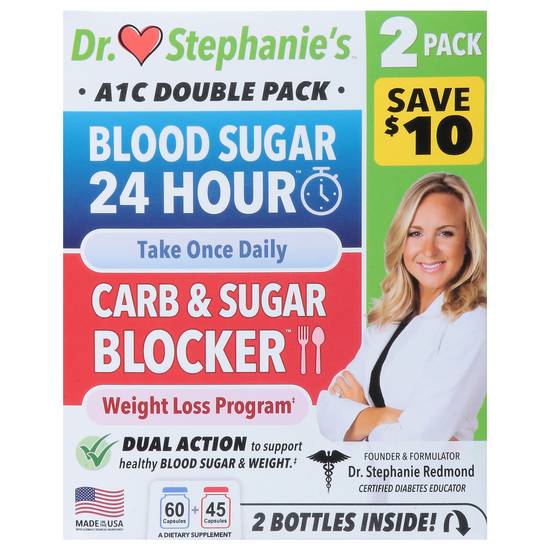 Diabetes Doctor Blood Sugar 24 Hour + Carb & Sugar Blocker A1c