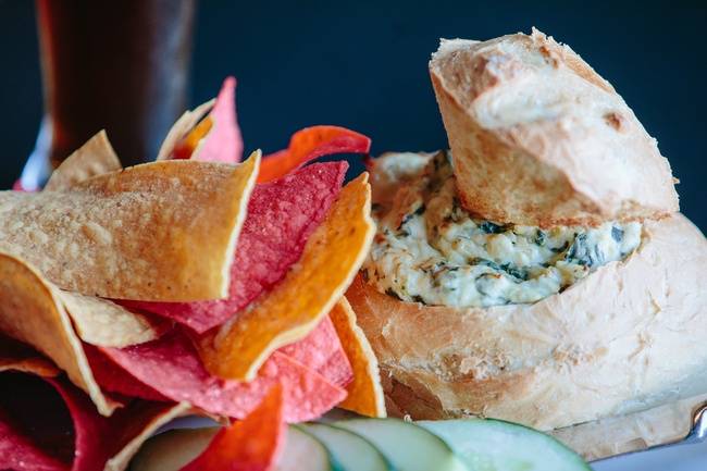 Order 110 Spinach Dip Bread Bowl food online from 110 Grill Henrietta store, Rochester on bringmethat.com