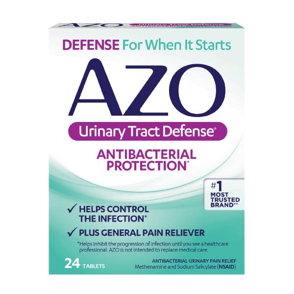 Azo Urinary Tract Defense Antibacterial Protection Tablets (24 ct)