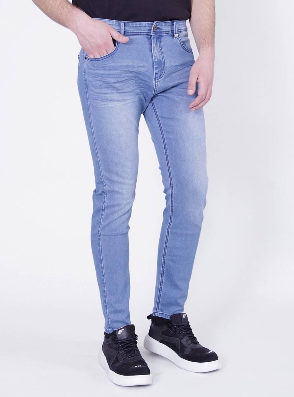 Ellus jeans slim fit tiro medio celeste (color: celeste. talla: 48)