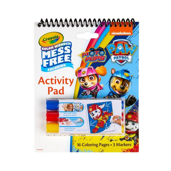Crayola Color Wonder Paw Patrol Coloring Activity Pad, Mess Free Coloring (gift)