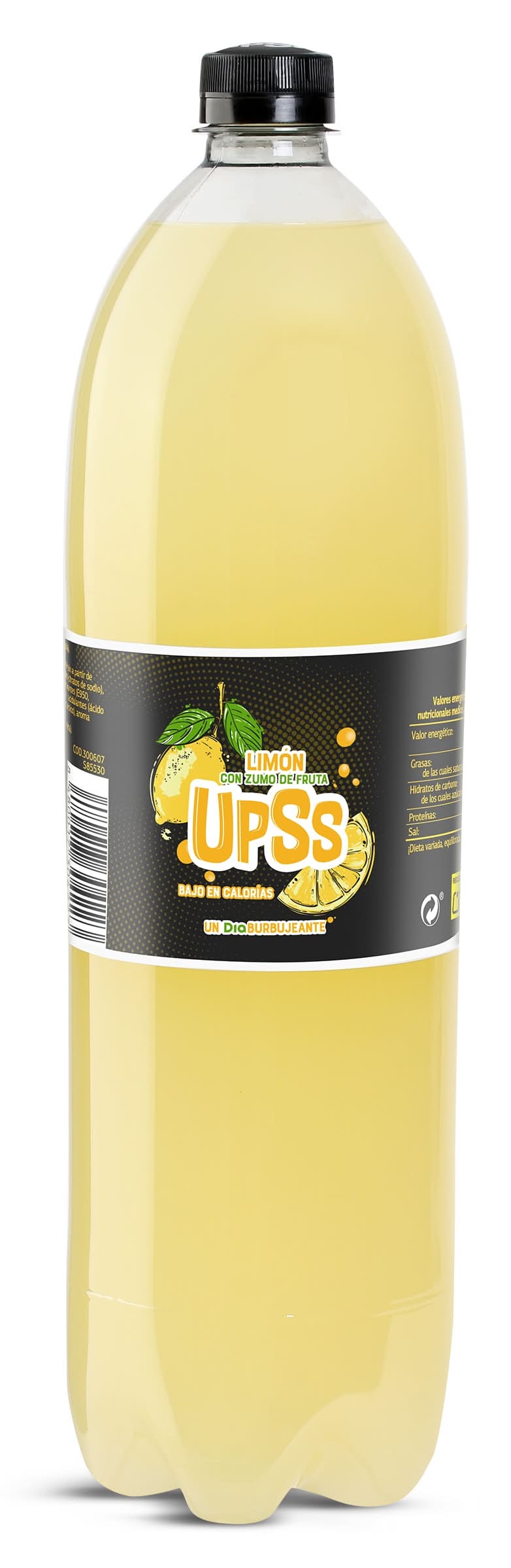 Refresco De Limón 6% Zumo Con Gas Upss Dia Botella 1.5 L