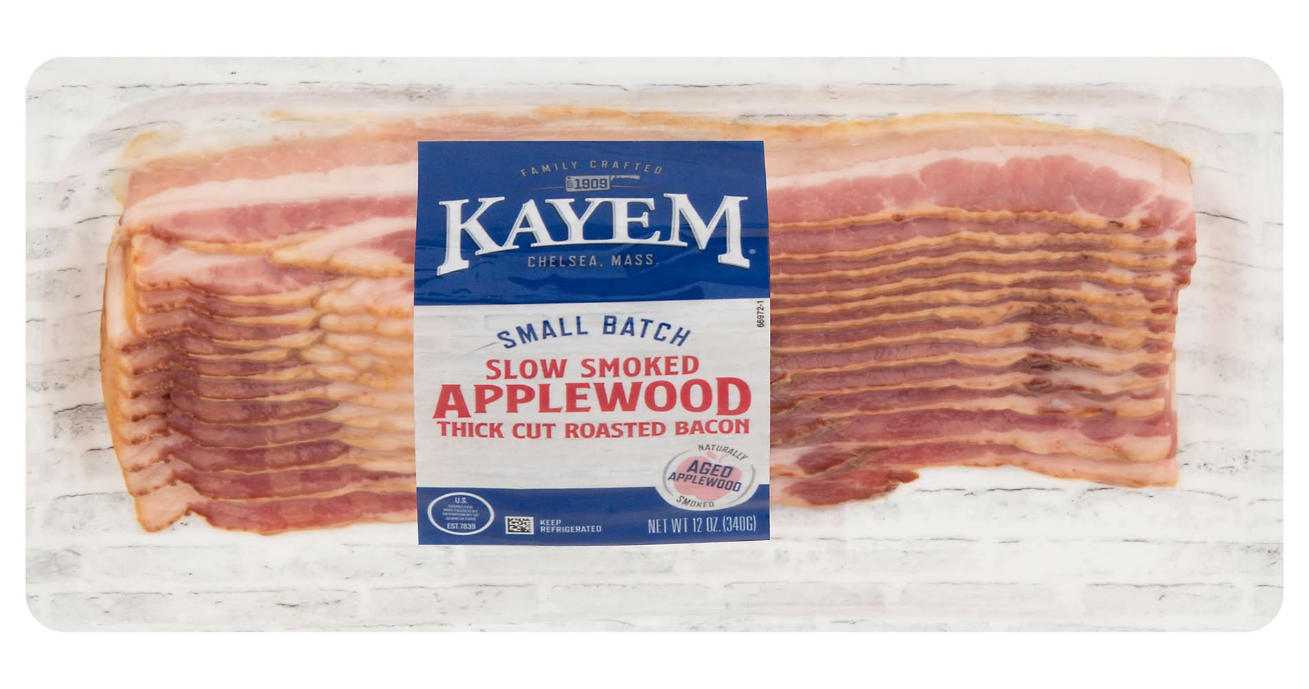Kayem Applewood Thick Cut Bacon (12 oz)