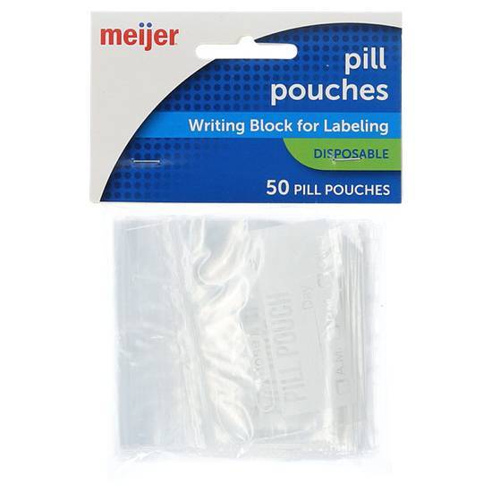 Meijer Pill Pouches, 100 Ct