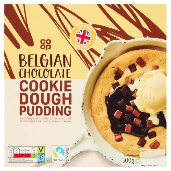 Co-op Belgian Chocolate Cookie Dough Pudding (300g)