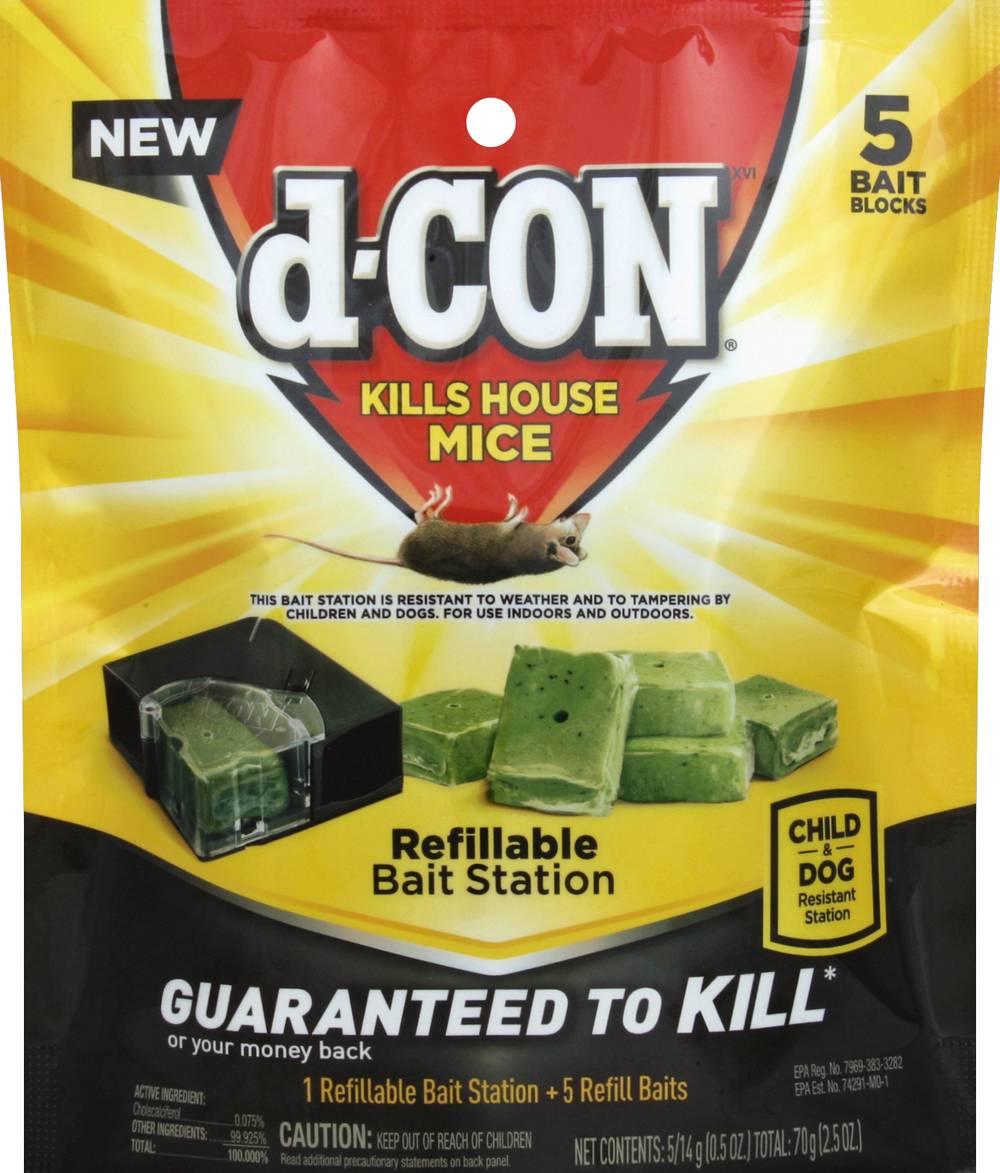 d-CON Refillable Bait Station and Refills (4.7 oz)