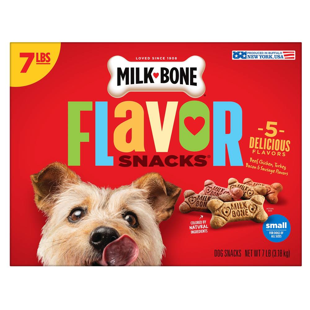 Milk-Bone Flavor Snacks Dog Treat All Ages - Sausage (Flavor: Variety, Size: 7 Lb)