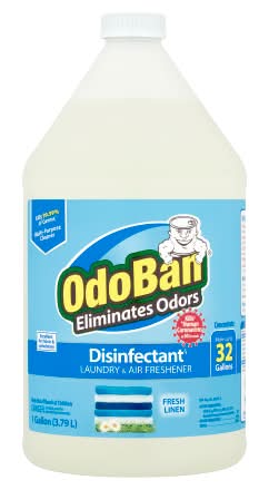OdoBan Disinfectant Laundry & Air Freshener Multi-Purpose Cleaner, Fresh Linen (1 gal)