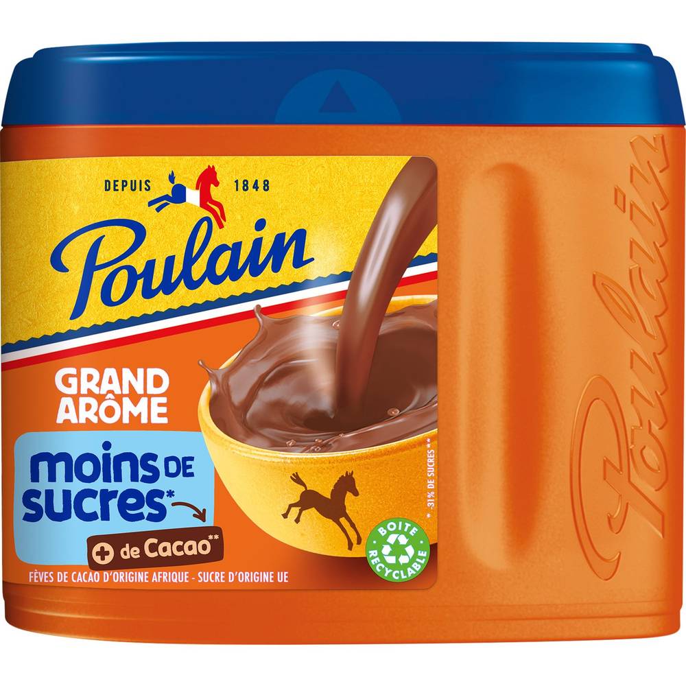 Poulain - Chocolat poudre moins de sucre grand arôme (400g)