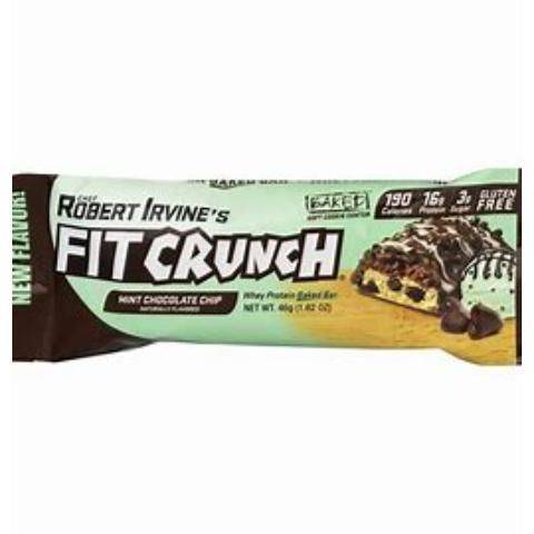 Robert Irvine Fit Crunch High Protein Baked Bar (mint chocolate chip)
