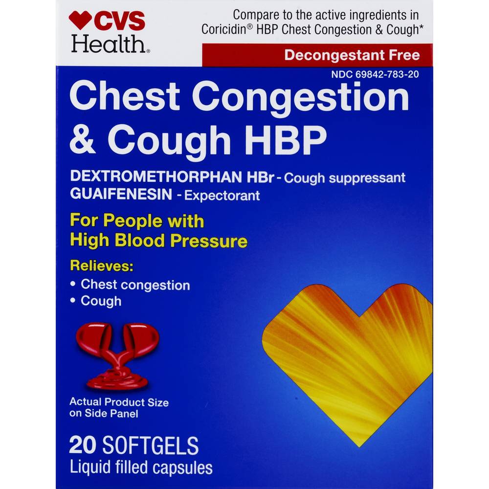 CVS Health Chest Congestion & Cough Hbp (20 ct)