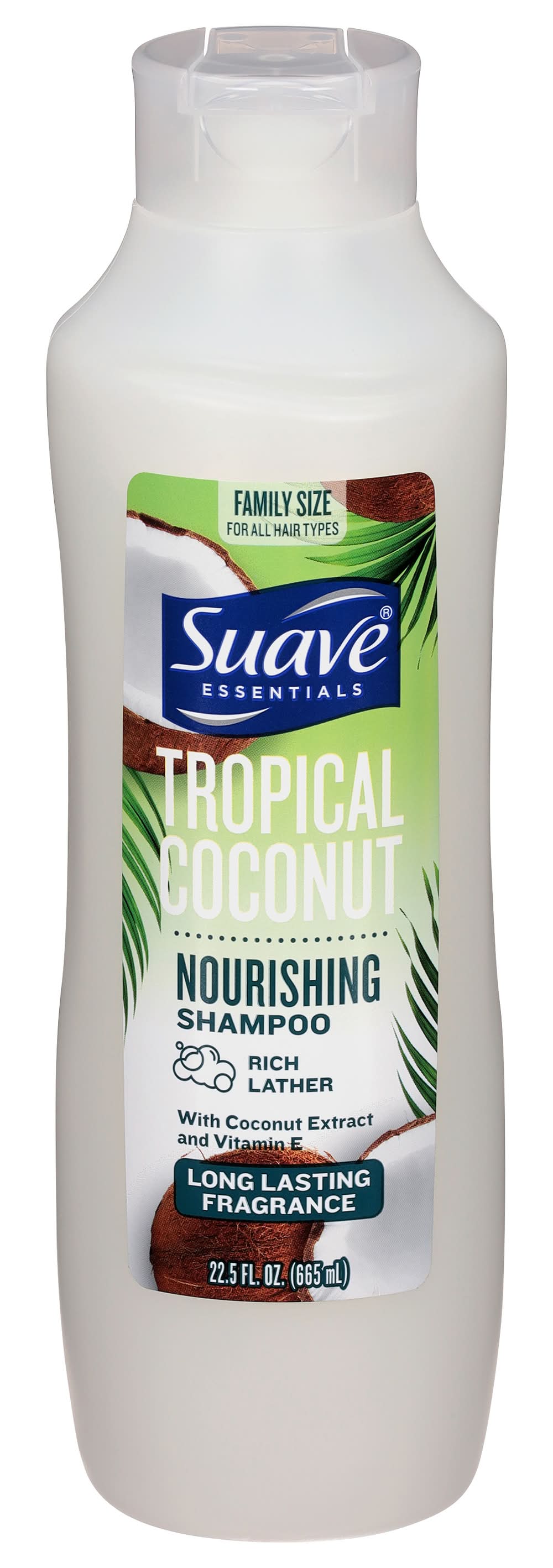 Suave Essentials Nourishing Shampoo, Tropical Coconut (22.5 fl oz)
