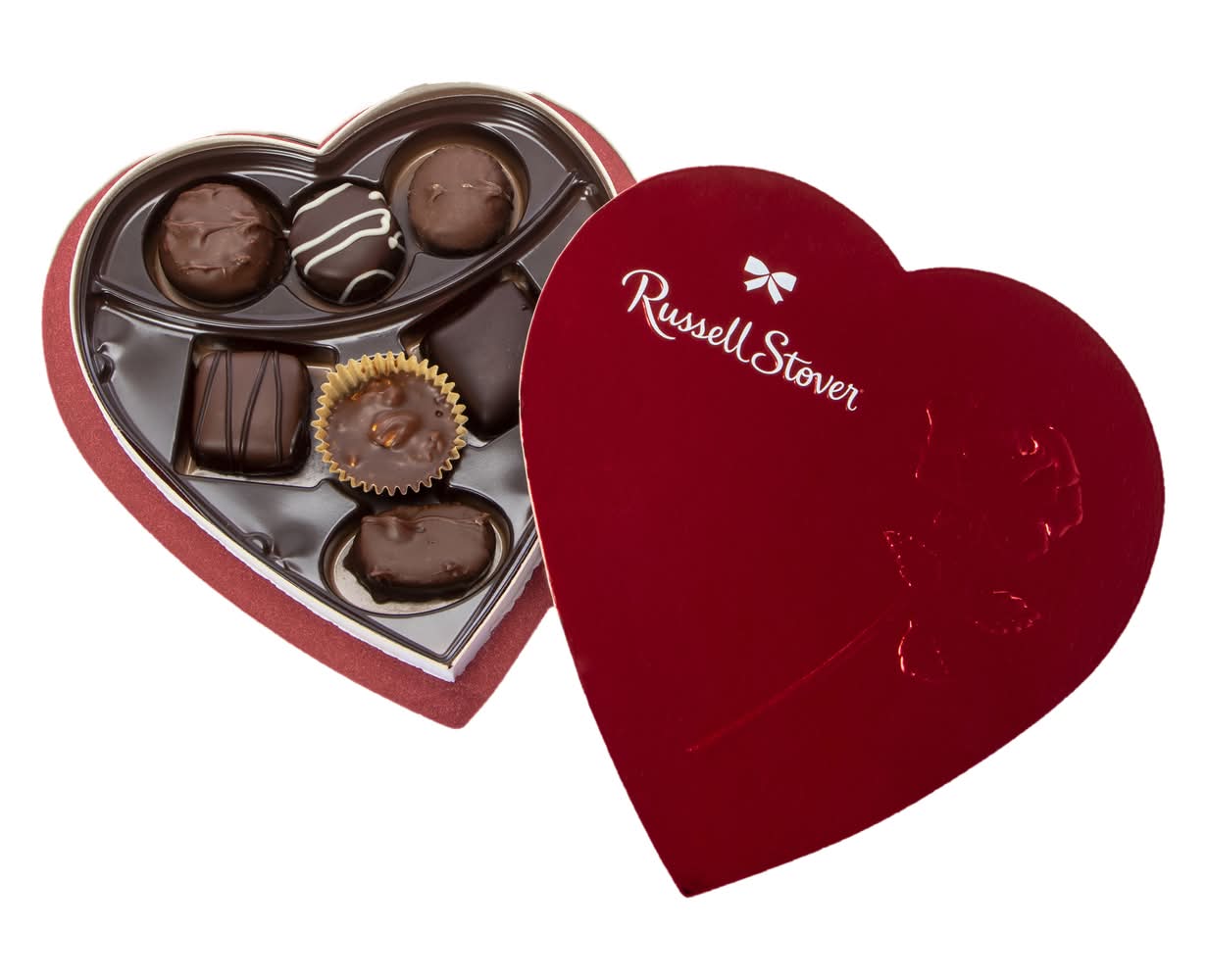Russell Stover® Assorted Chocolates Heart-Shape Candy Box