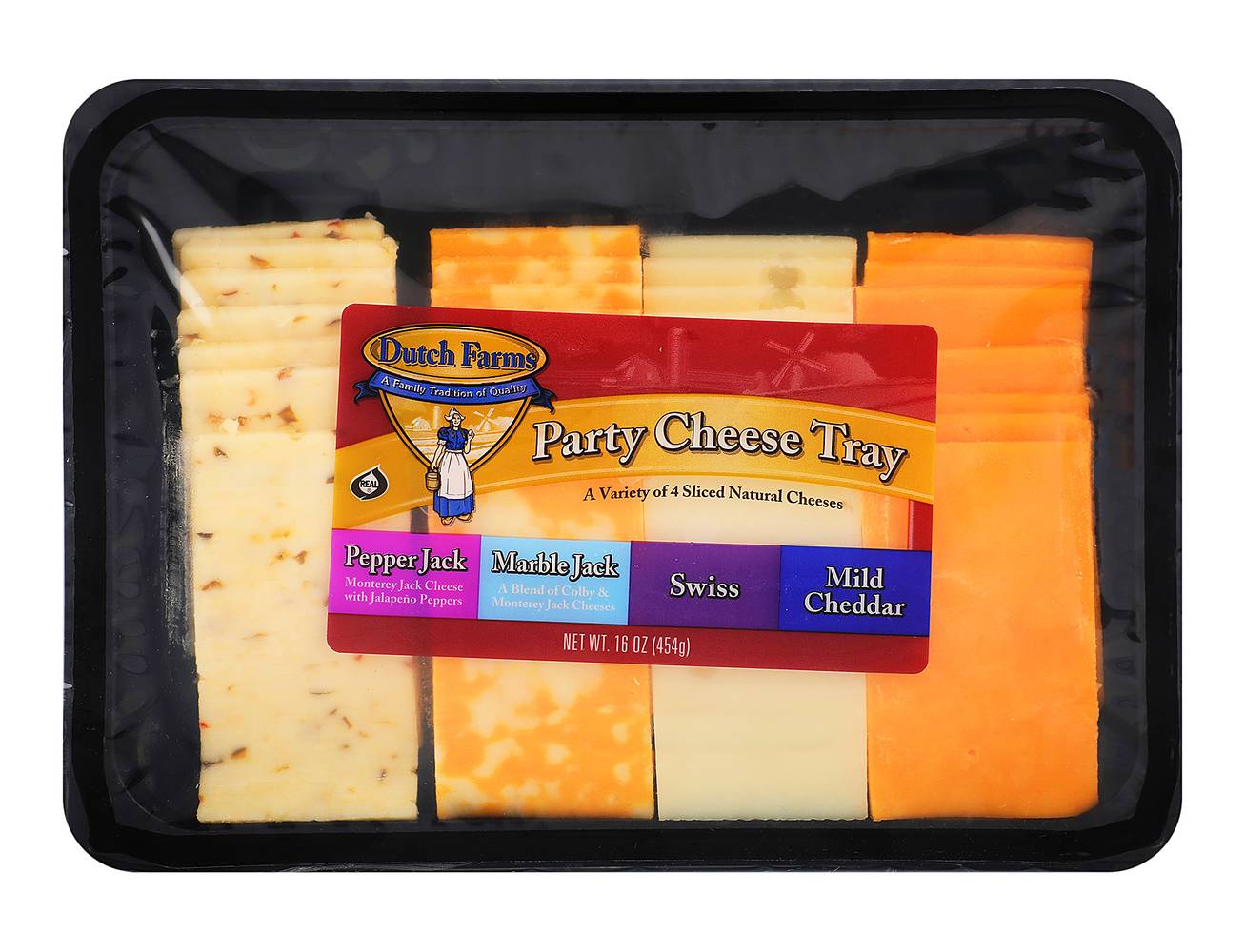 Dutch Farms · Quesos surtidos en trozos (454 g)