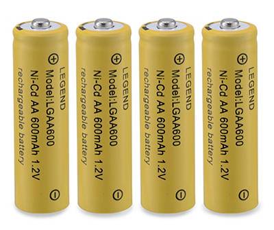 Real Living Aa Ni-Cd Rechargeable Batteries (4 ct)