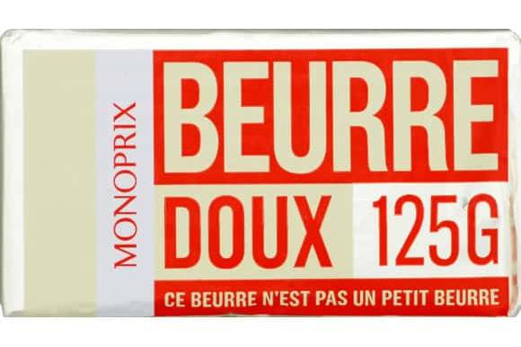 Monoprix - Beurre doux (125g)