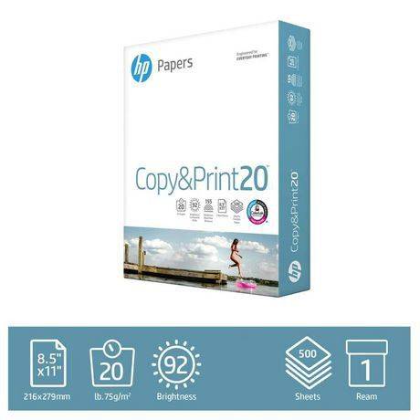 Hp  papier pour copier et impression 20 lb (500 unités) - copy & print 20 copy paper (500 units)