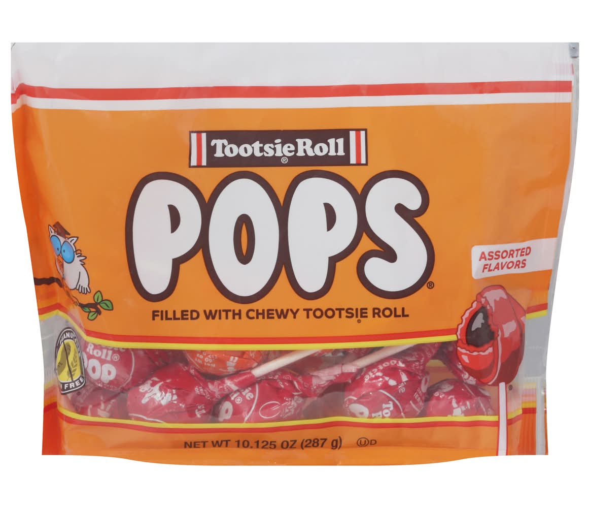 Tootsie Roll Flavored Pops Lollipop, Assorted (10.12 oz)