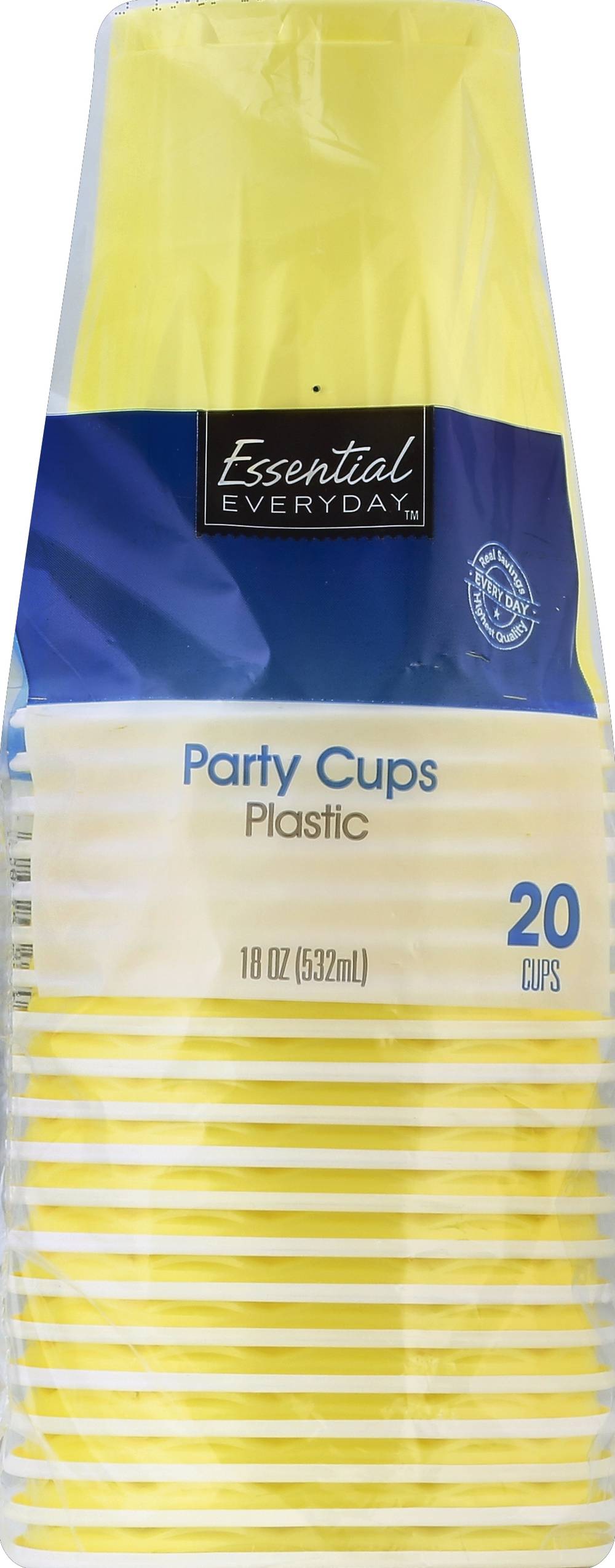 Essential Everyday Plastic Party Cups (20 ct)