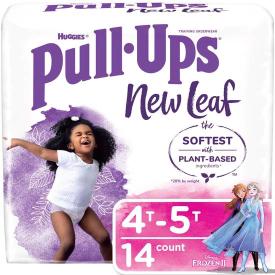 Pull-Ups New Leaf Girls' Training Pants, 4T-5T, 14 CT