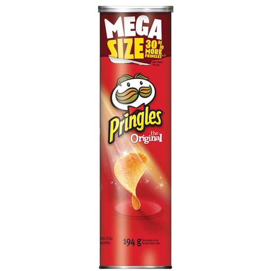 Pringles croustilles à saveur originale méga format (194 g) - original potato chips (194 g)