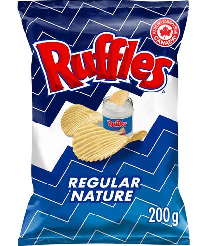 Ruffles croustilles - potato chips (nature)