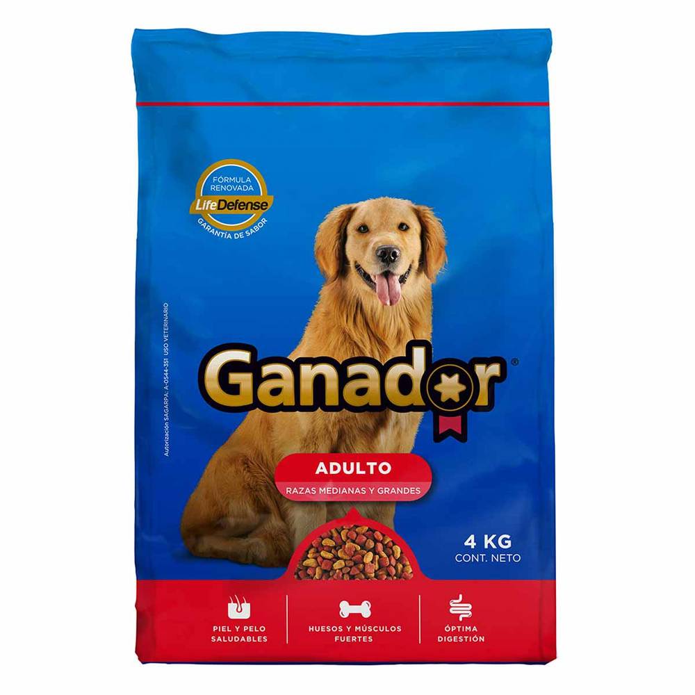 Ganador · Alimento seco para perros, Adulto-Raza medianas y grandes (4 kg)