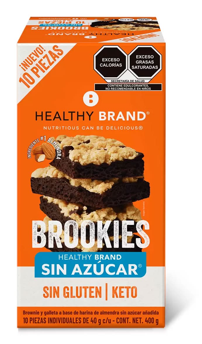 Healthy Brand · Brookies keto sin azúcar (10 x 40 g)