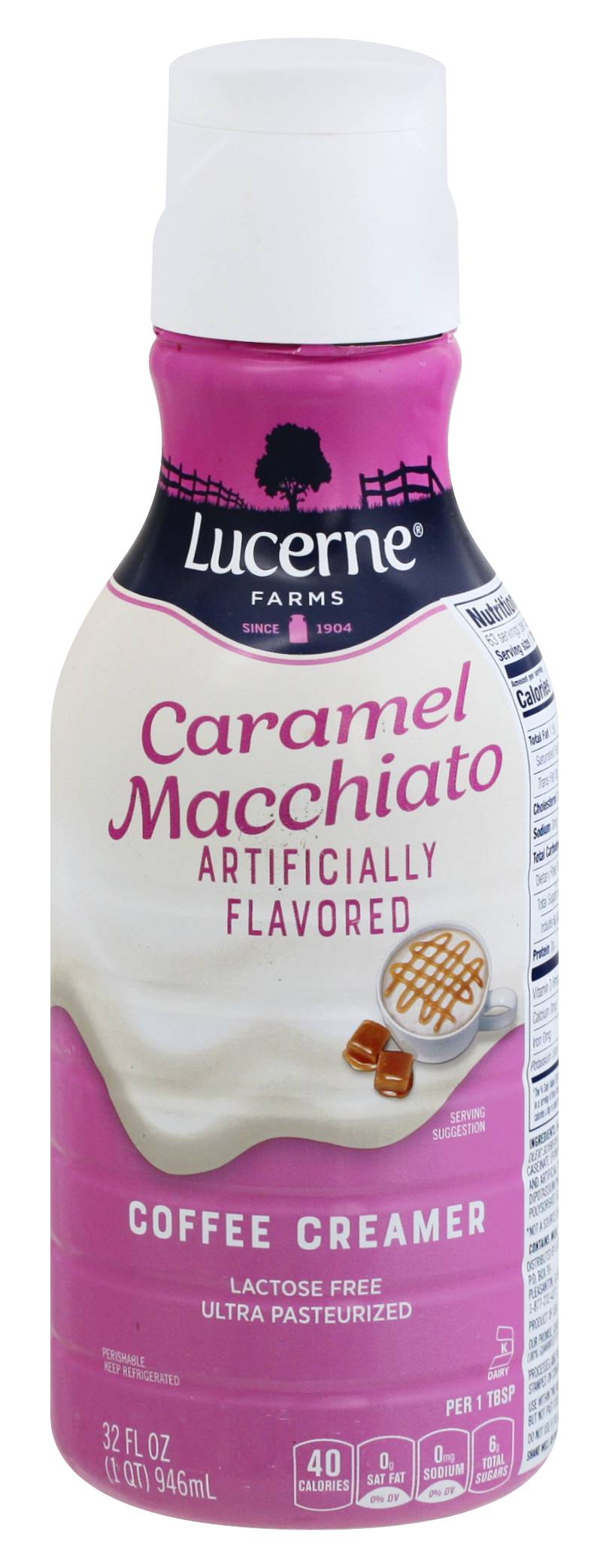Lucerne Coffee Creamer, Caramel Macchiato (32 fl oz)