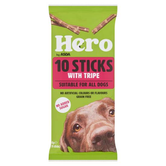 Asda Hero 10 Tasty Tripe Sticks 60g