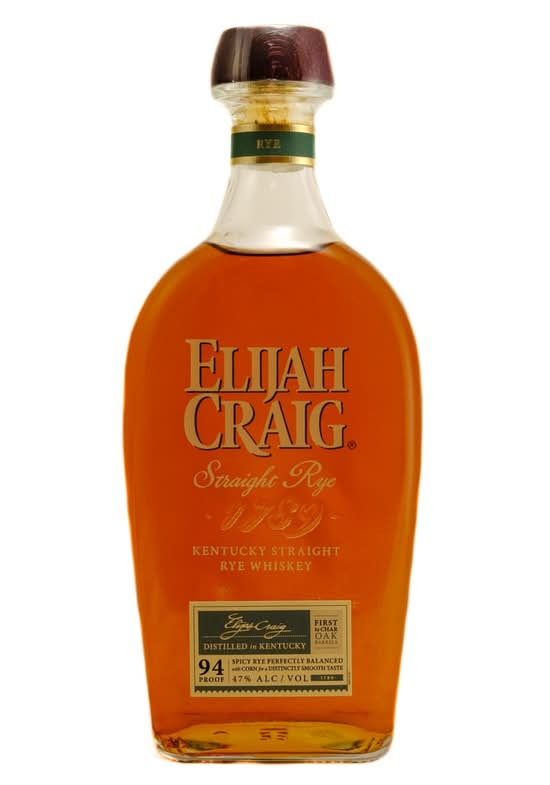 Elijah Craig Straight Rye Whiskey 750ml