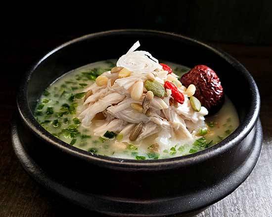 【ニラ】ニラ参鶏湯　ごはんセット（ごはんの量150g）