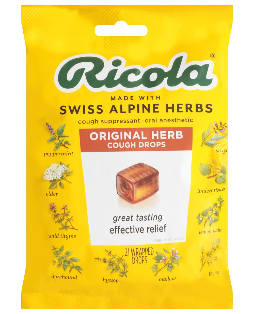 Ricola Original Herb Cough Drops (4.8 oz, 21 ct)